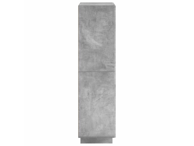 Buffet haut, buffet de rangement gris béton 79x41x151 cm bois d'ingénierie - Conforama E