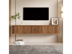 Meuble tv coloris bois clair
