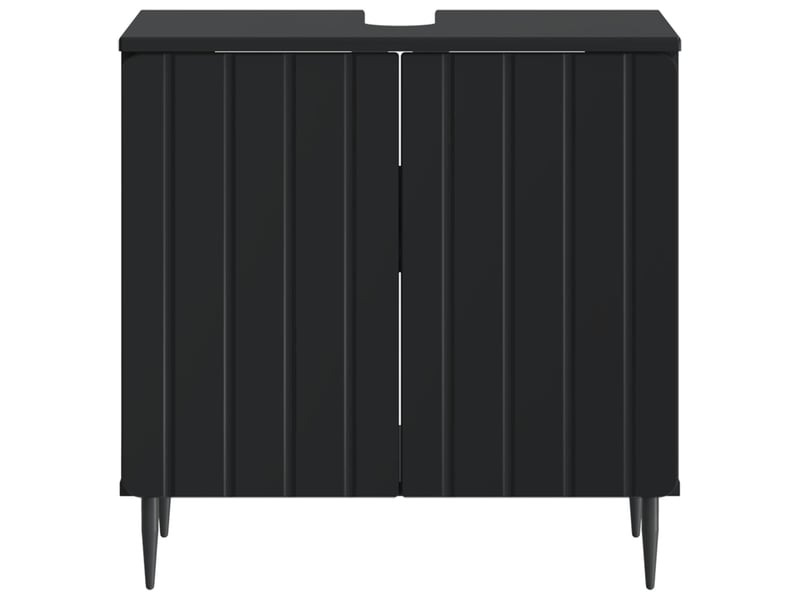  Meuble sous lavabo de salle de bain zwolle noir cf64954  - Conforama D