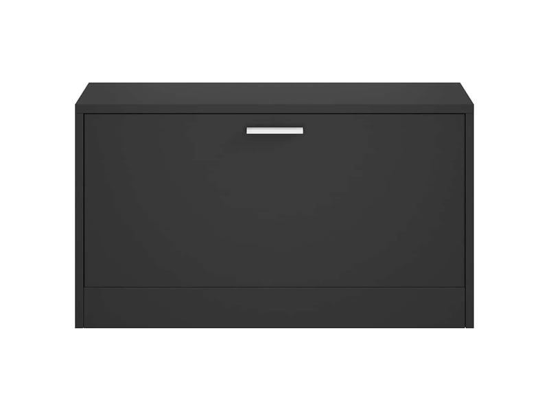 Banc à chaussures, meuble à chaussures noir 80x24x45 cm bois d'ingénierie  - Conforama D