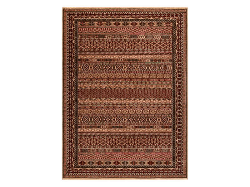  Tapis en laine kashqai 4334 100 oriental, cadre bordeaux   vert 160x240 cm  - Conforama B