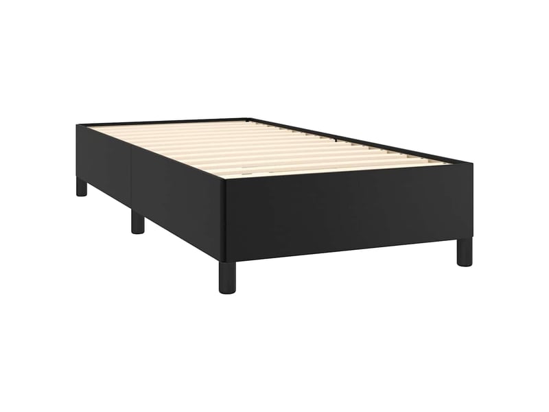  Lit simple- lit adulte -  cadre de lit sans matelas noir 90x200 cm similicuir  - Conforama C