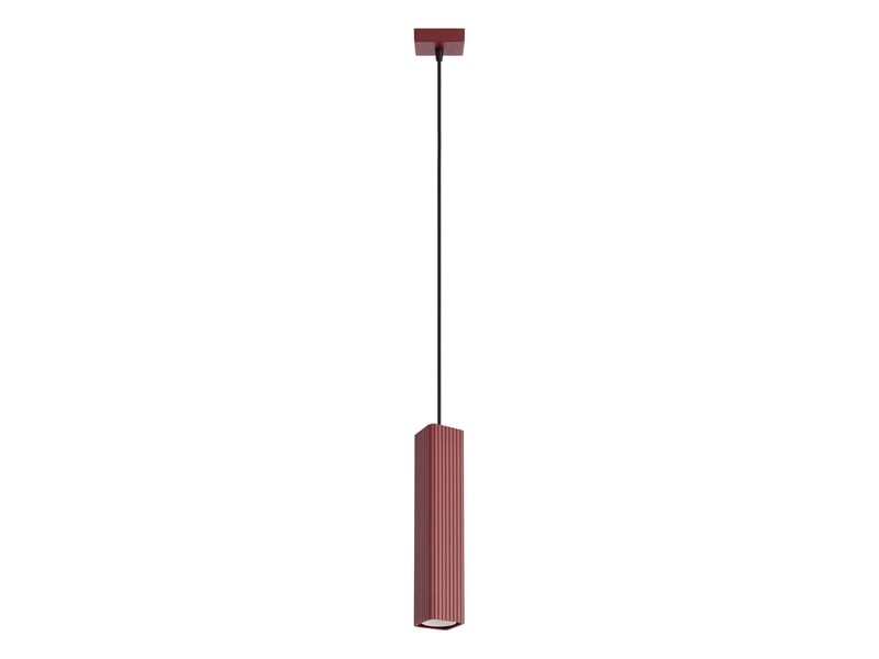 Suspension rayo 1 bordeaux aluminium moderne 118x8x8cm SL.3225 - Conforama A