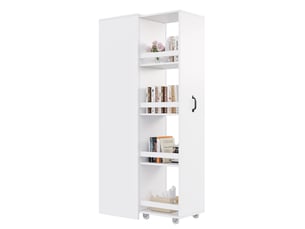Bibliotheque coloris blanc 5 étagère(s) <strong>ELVMI</strong> <strong></strong> - 30 cm x 160.5 cm