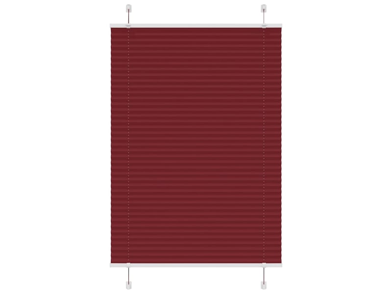  Store plissé, store de fenêtre rouge bordeaux 100x100 cm largeur du tissu 99,4 cm cf47018  - Conforama B