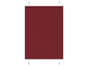 Store plissé, store de fenêtre rouge bordeaux 100x100 cm largeur du tissu 99,4 cm cf47018