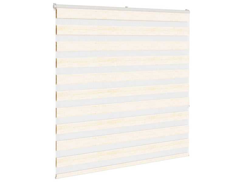 Store zèbre, store de fenêtre beige marbré largeur du tissu 135,9 cm polyester cf48269 - Conforama C