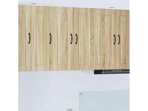 Meuble mural de cuisine | armoire de cuisine 2 pcs chêne sonoma bois d'ingénierie shl2089