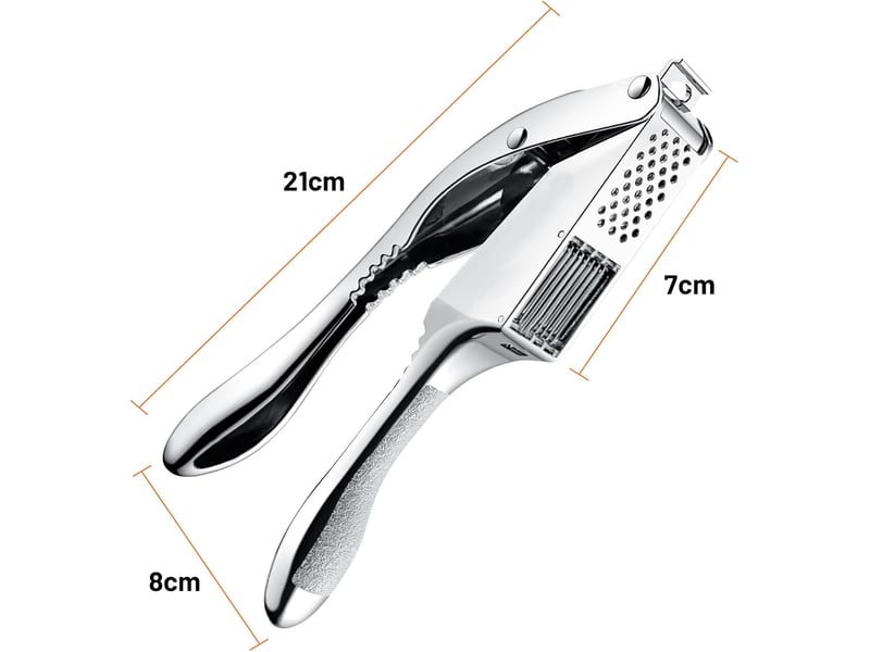 Presse-ail en acier inoxydable, 2 en 1 ecrase ail manuel,presse-ail de cuisine professionnelle,avec poignée ergonomique, pratique et facile à nettoye - Conforama B
