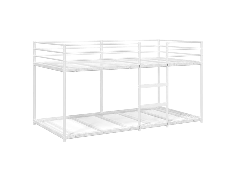 Lit simple- lit adulte - lit superposé sans matelas blanc 80x200 cm acier - Conforama C