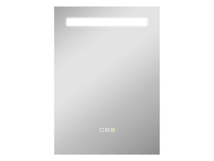 Miroir de salle de bain avec éclairage led 70x50 cm, 3 couleurs d'éclairage, fonction antibuée, fonction mémoire, ip44