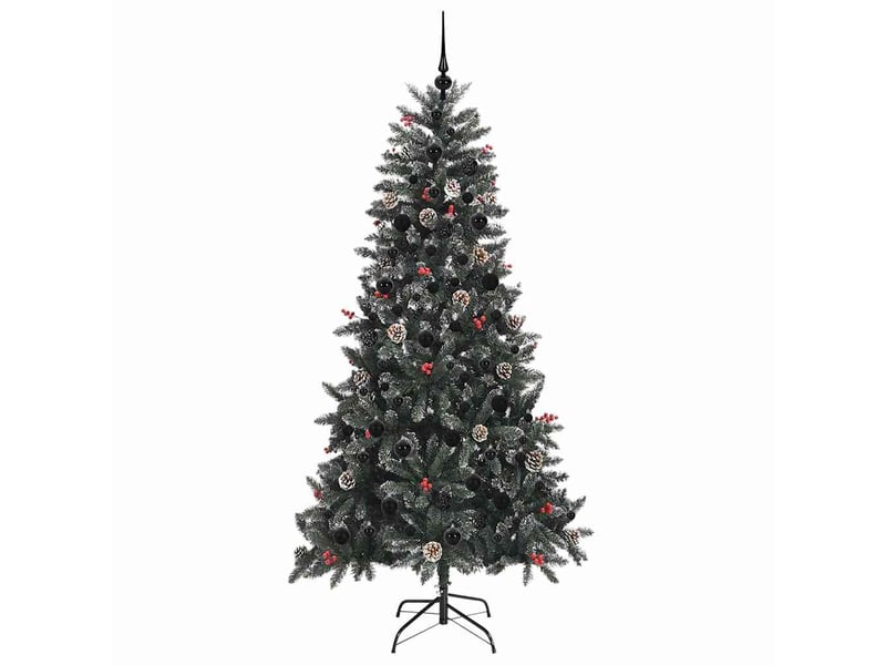 Sapin de noël artificiel, arbre de noël vert 210 cm pvc, plastique et acier shl1996 - Conforama D
