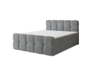 Lit avec rangement 180x200 cm <strong>MASSENO</strong>  <strong></strong> coloris gris