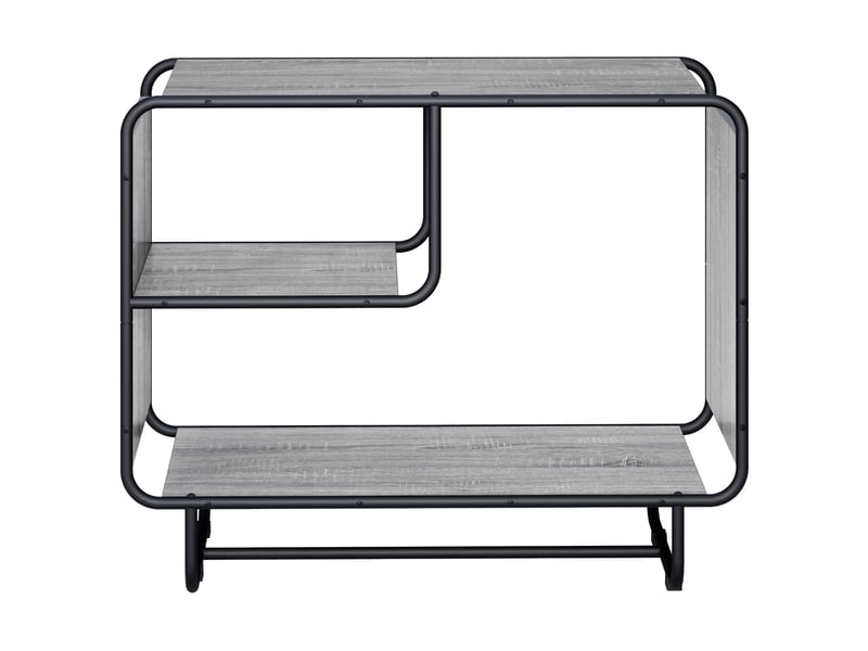 Buffet salon, buffet de rangement sonoma gris 80x37,5x64,5 cm bois d'ingénierie - Conforama C