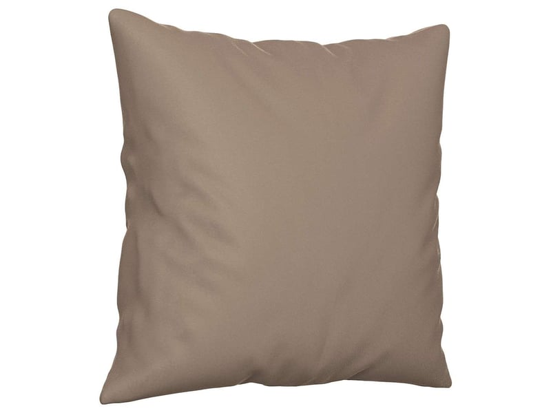  Lot de 2 coussins décoratifs taupe 40x40 cm tissu microfibre cf60891  - Conforama C