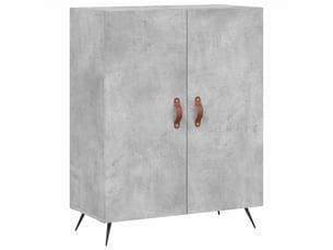 Buffet - bahut - meuble de rangement gris béton 69,5x34x90 cm bois d'ingénierie