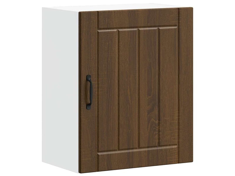 Meuble de rangement, armoire murale de cuisine lucca chêne marron bois ingénierie shl111 - Conforama A