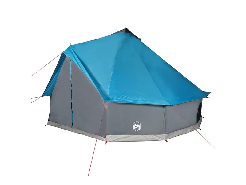  Tente de camping, tente familiale tipi 8 personnes bleu imperméable shl25999  - Conforama E