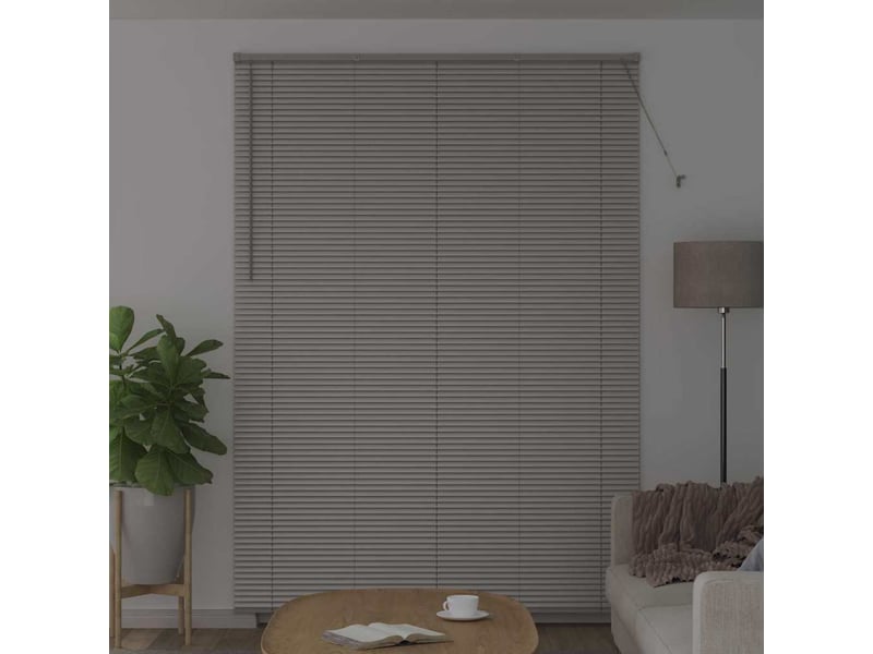 Store vénitien, store de fenêtre argenté 220 x 160 cm 25 mm aluminium cf47594 - Conforama C