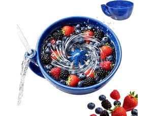 Bol lave-baies bol nettoyant pour fruits,pour fruits légumes fraises laver tremper préparer cuire cuire au four servir sur le plan de