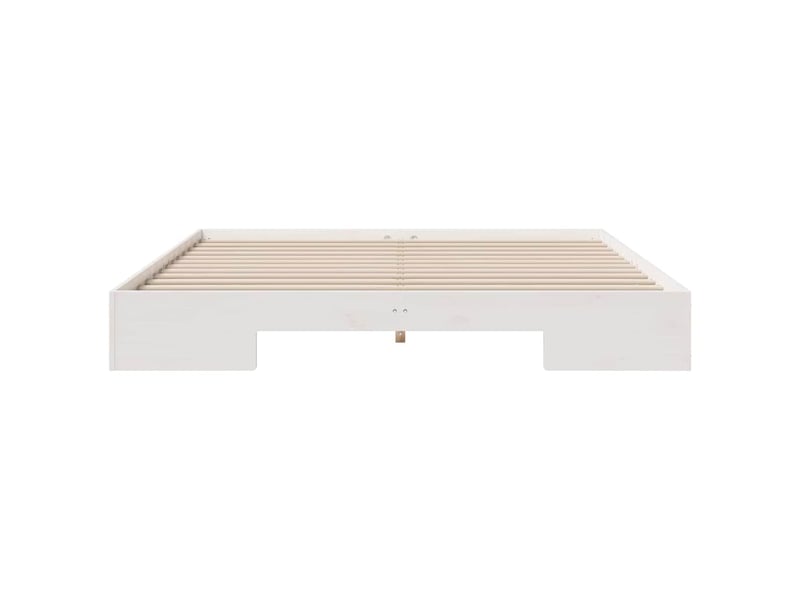  Lit double- lit adulte -  cadre de lit blanc 200 x 200 cm  - Conforama D
