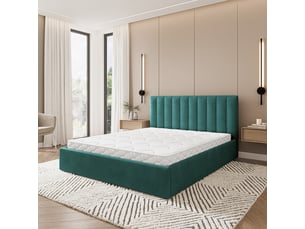 Lit coffre 180x200 cm MASSENO   coloris bleu
