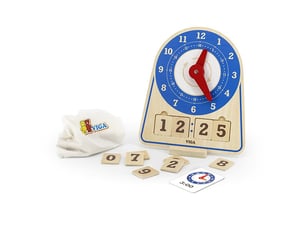 Horloge d'apprentissage viga 44547 - bois, lecture de l'heure