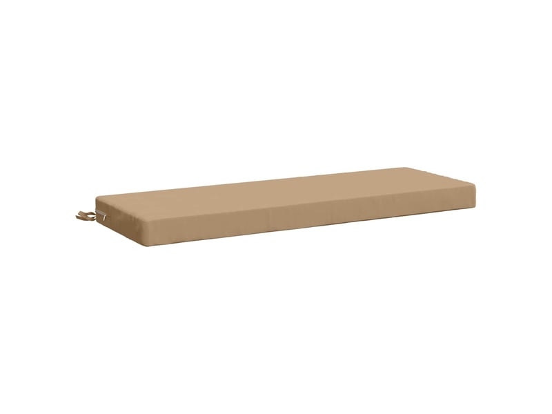 Lot de 2 coussins de banc, coussins d'assise soest 100 % polyester sable cf57433 - Conforama C