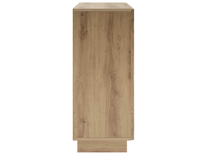  Buffet salon, buffet de rangement chêne artisanal 85,5x31x75 cm bois d'ingénierie shl37271  - Conforama E