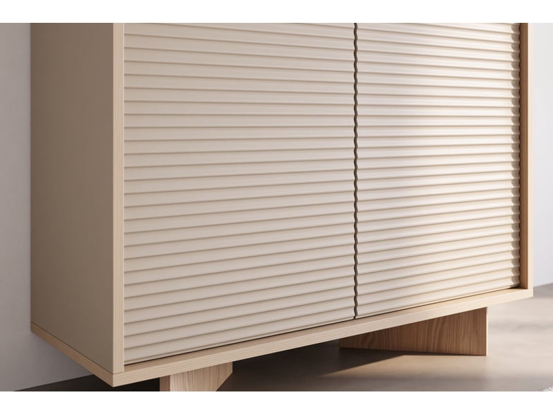  Gobi - commode 104 cm melaminé beige  - Conforama E