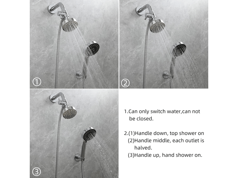  Adaptateur de douche g12 en laiton pour douchette à main et tête de pulvérisation fixe, chromé  - Conforama C