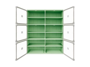 Meuble à chaussures 16 paire(s)  <strong></strong>  <strong></strong> coloris vert