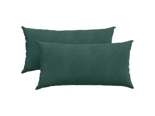 Lot de 2 coussins de canapé, coussins décoratifs vert foncé 80 x 40 cm cf59195