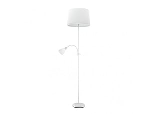 Lampadaire fabrilamp rilon e14 coloris blanc 175,5 x 40 x 40 cm