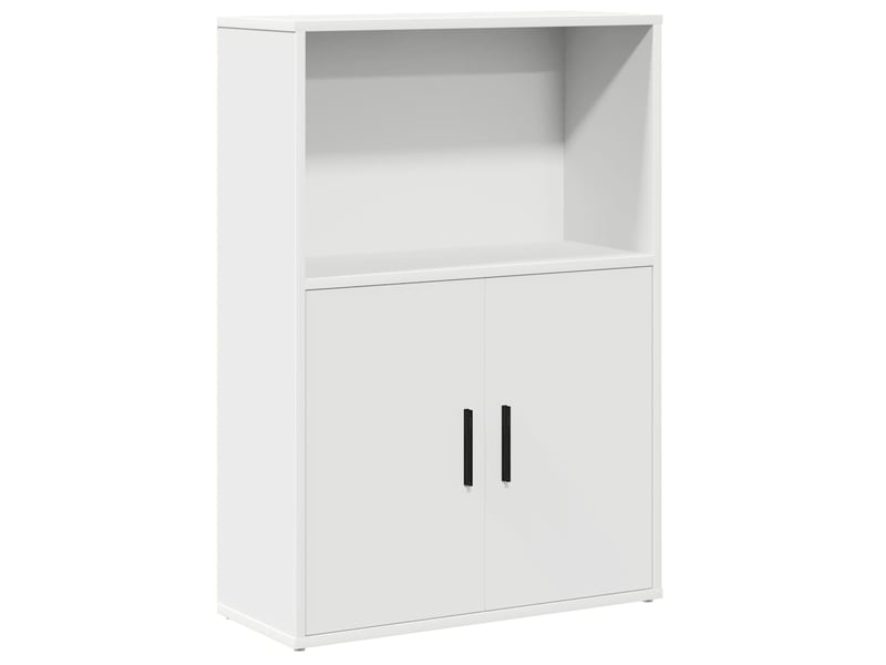  Bibliothèque, armoire à livres blanc 60x24x85 cm bois d'ingénierie  - Conforama A