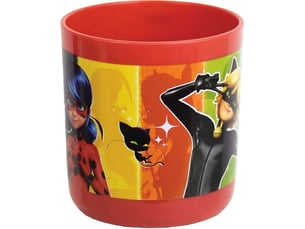 Set dinette enfant miraculous 7 pieces rouge vaisselle assiettes tasse verre gourde boite