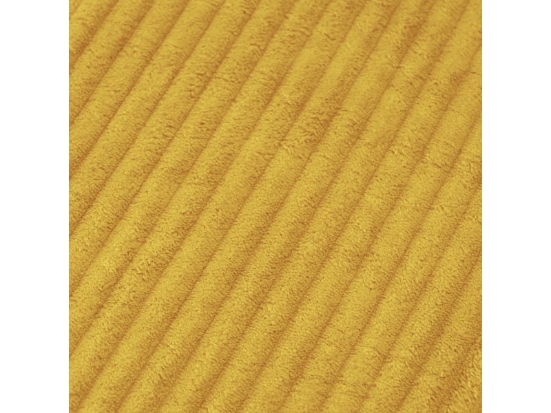 Canapé modulaire 4 places, modules combinables, sans montage, haute résilience, charge 400 kg, 65x90x311cm, velours côtelé, jaune - Conforama E