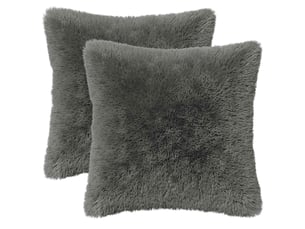 Lot de 2 coussins avec oreiller, coussins décoratifs heerlen vert clair fleece pv cf50608