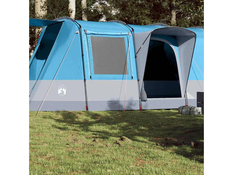  Tente de camping, tente tunnel 4 personnes bleu imperméable shl24390  - Conforama B