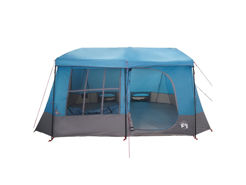  Tente de camping, tente familiale avec auvent imperméable 9 personne bleu  - Conforama D