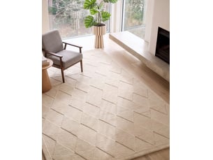 Tapis lunara beige clair 200 x 300 cm laine