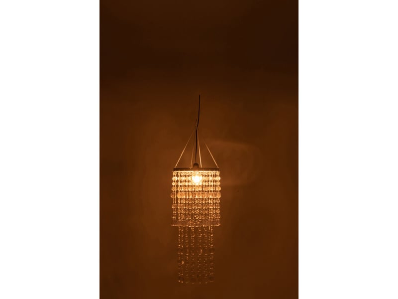  Abat-jour suspension perles tycho 70cm transparent  - Conforama C