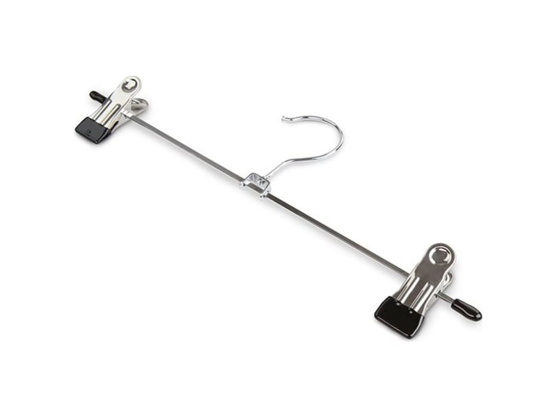  Lot de 100 cintres métal antidérapant avec pince porte manteaux robe jupe pantalon penderie armoire  - Conforama C