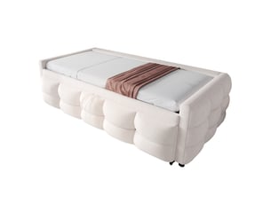 Lit gigogne 90x190 cm <strong>OKWISH</strong>  <strong></strong> coloris beige