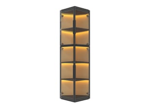 Vitrine coloris noir CozyNest - 40 cmx170 cm