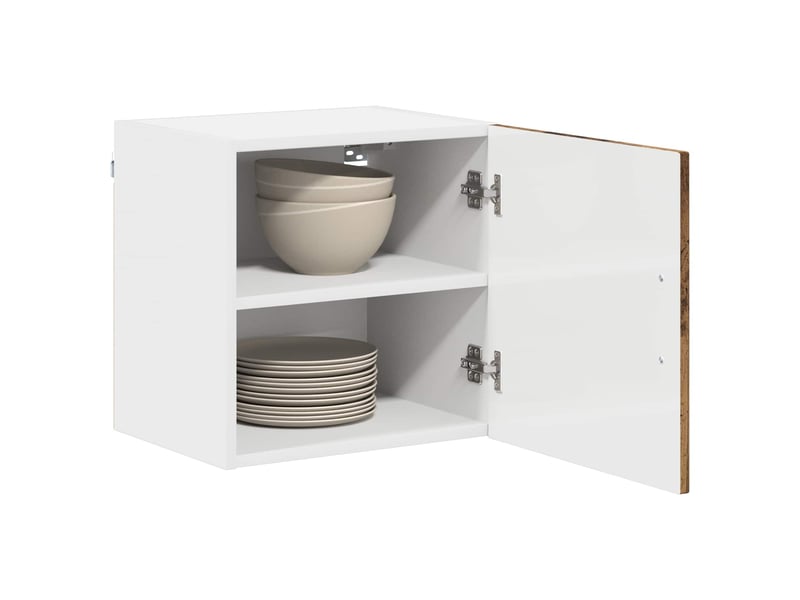  Meuble mural de cuisine | armoire de cuisine bois ancien 40x31x40cm shl6229  - Conforama C