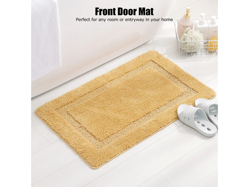  Tapis de salle de bain tapis de porte rectangulaire tapis absorbant tapis antidérapant tapis en peluche - comfortxl  - Conforama C