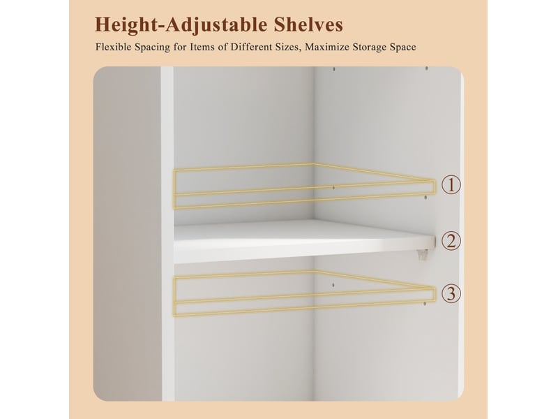  Vitrine led 165x40x35 cm – blanc – portes vitrées, 2 tiroirs et rangement en hauteur  - Conforama E