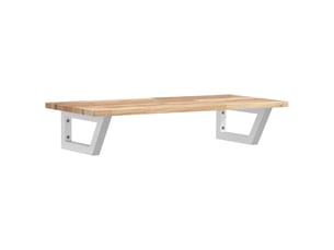 Étagère de vasque | étagère murale acier et bois massif d'acacia shl9571