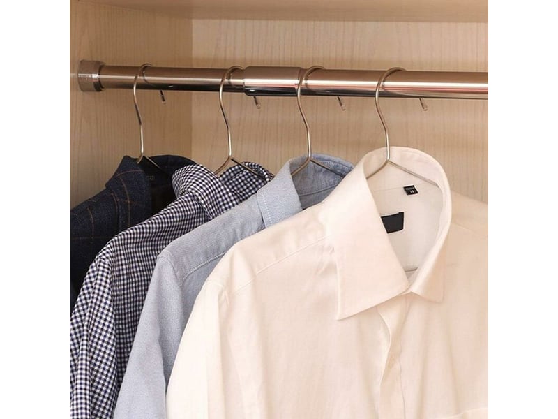  Cintres en métal,cintres en acier enoxydable, 30 pièces, adapté aux ménages, tailles générales telles que serviettes, t-shirts et vestes, chemises, chaussettes, sous-vêtements, manteau-fei yu  - Conforama D